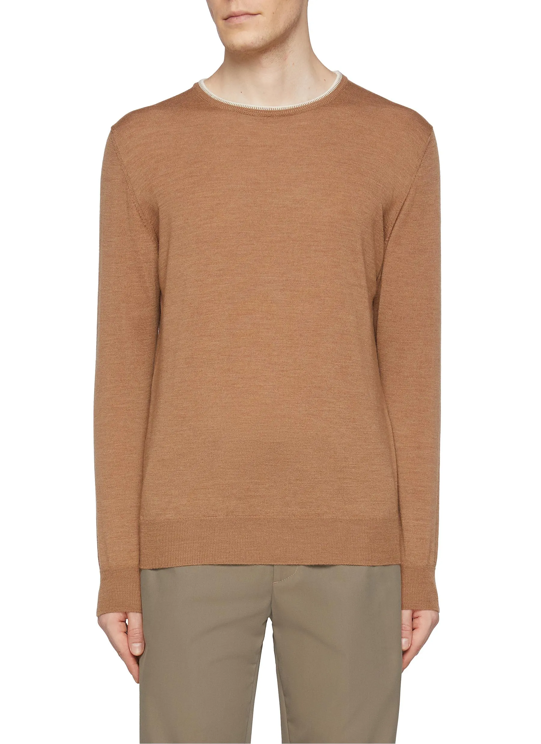 -----------CANALI  ---- ------------ ----Crewneck Wool Sweater --
