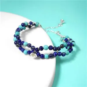 12cts Sleeping Beauty Turquoise Smooth Rounds, Approx 3mm to 5mm 15cm Strand