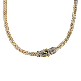 14k Gold Tennis Necklace