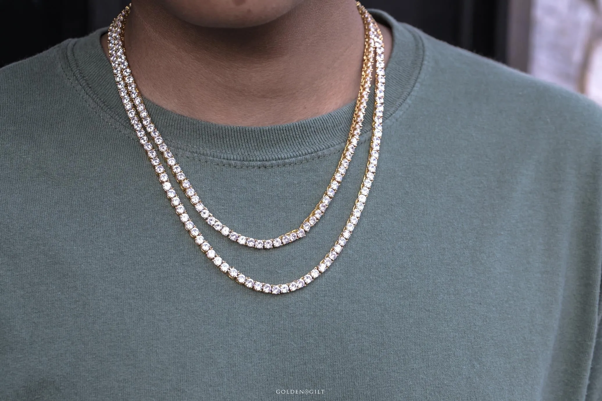 18K Gold Plated 5mm Tennis Chains