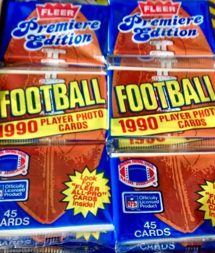 Collectible 1990 Fleer Premier Edition Football Trading Cards