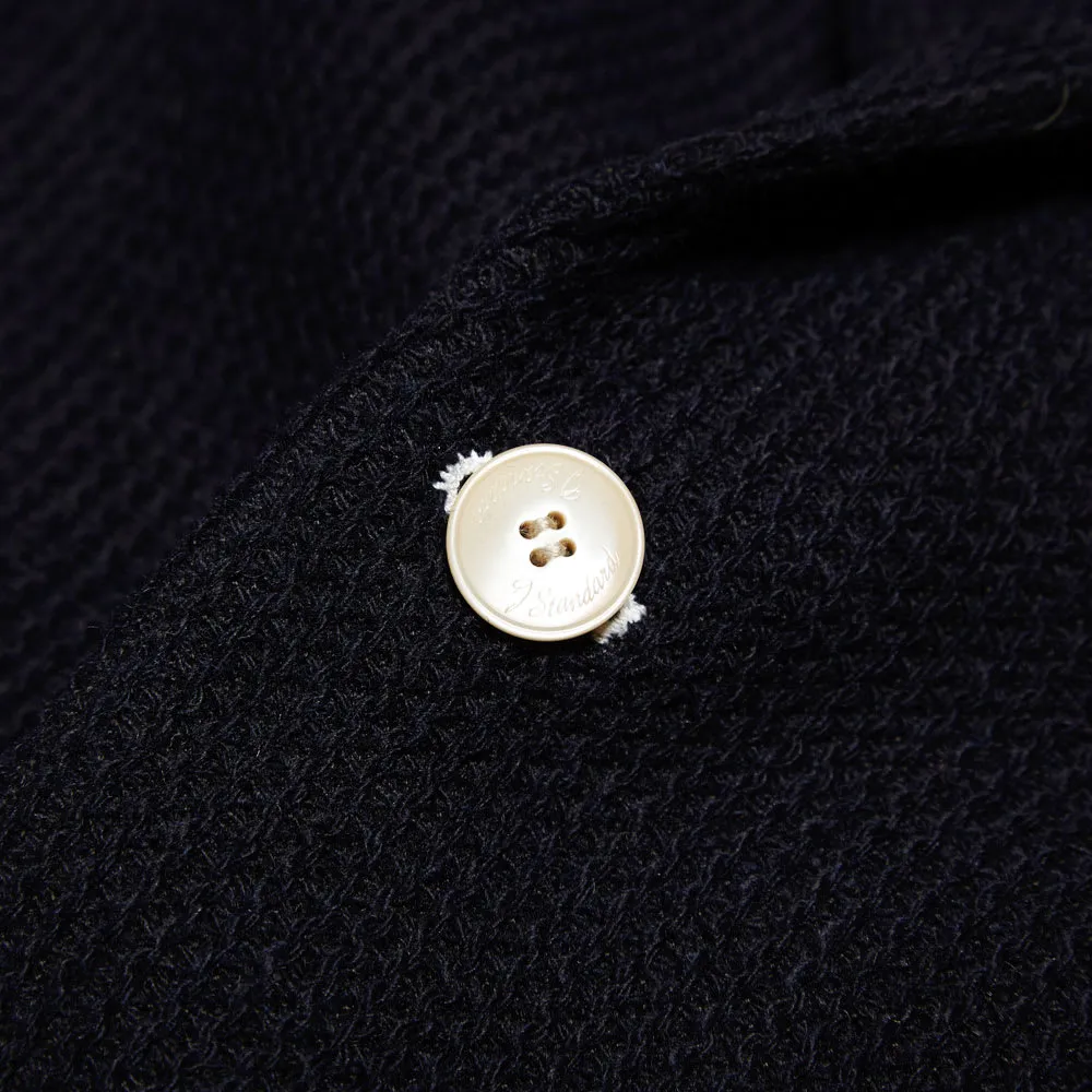 Navy Knitted 2 Button Blazer by Journal Standard