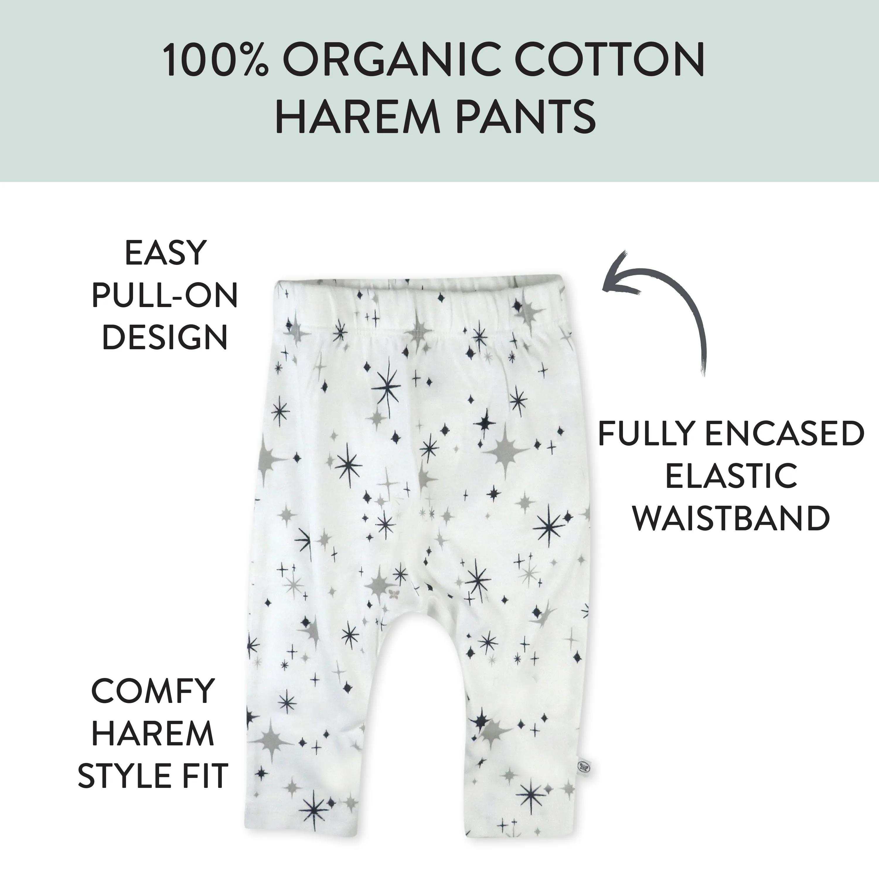 Organic Cotton Harem Pants Duo