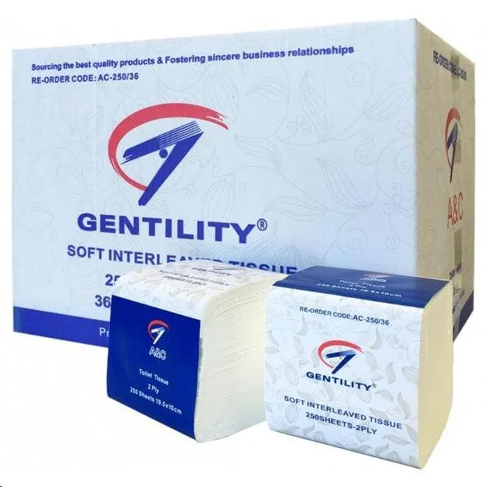 Interleaved Toilet Tissues A&C Gentility AC-250/36