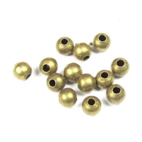 4mm Antique Bronze Round Beads (200 pieces)