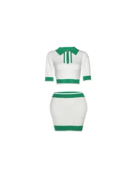 Women's Collared Tennis Court Two Piece