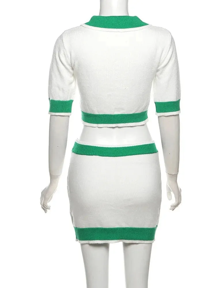 Women's Collared Tennis Court Two Piece