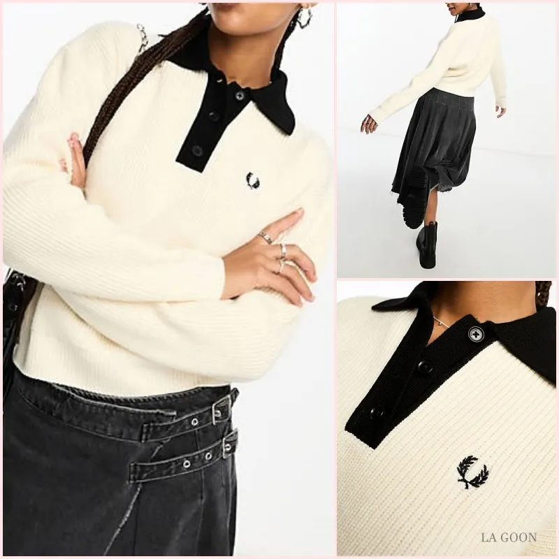 Fred Perry Casual Wool Street Long Sleeve Logo