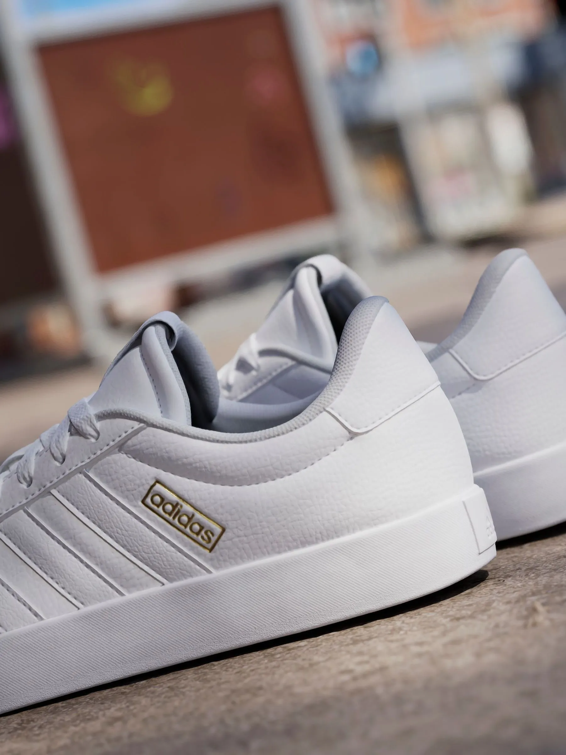 adidas White VL Court 3.0 Trainers