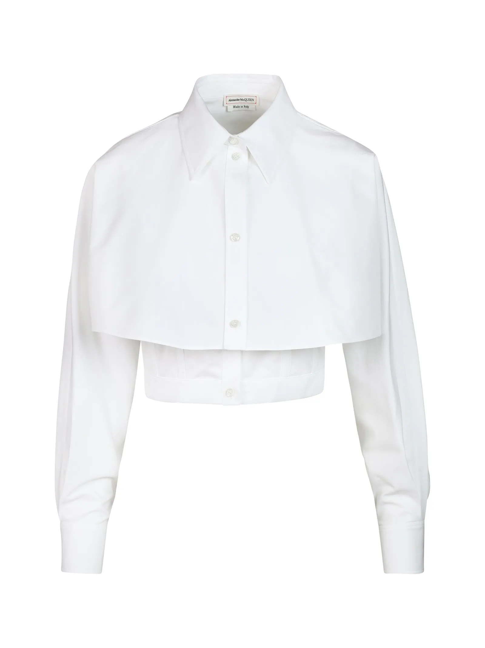 Alexander McQueen Cropped Hybrid Shirt