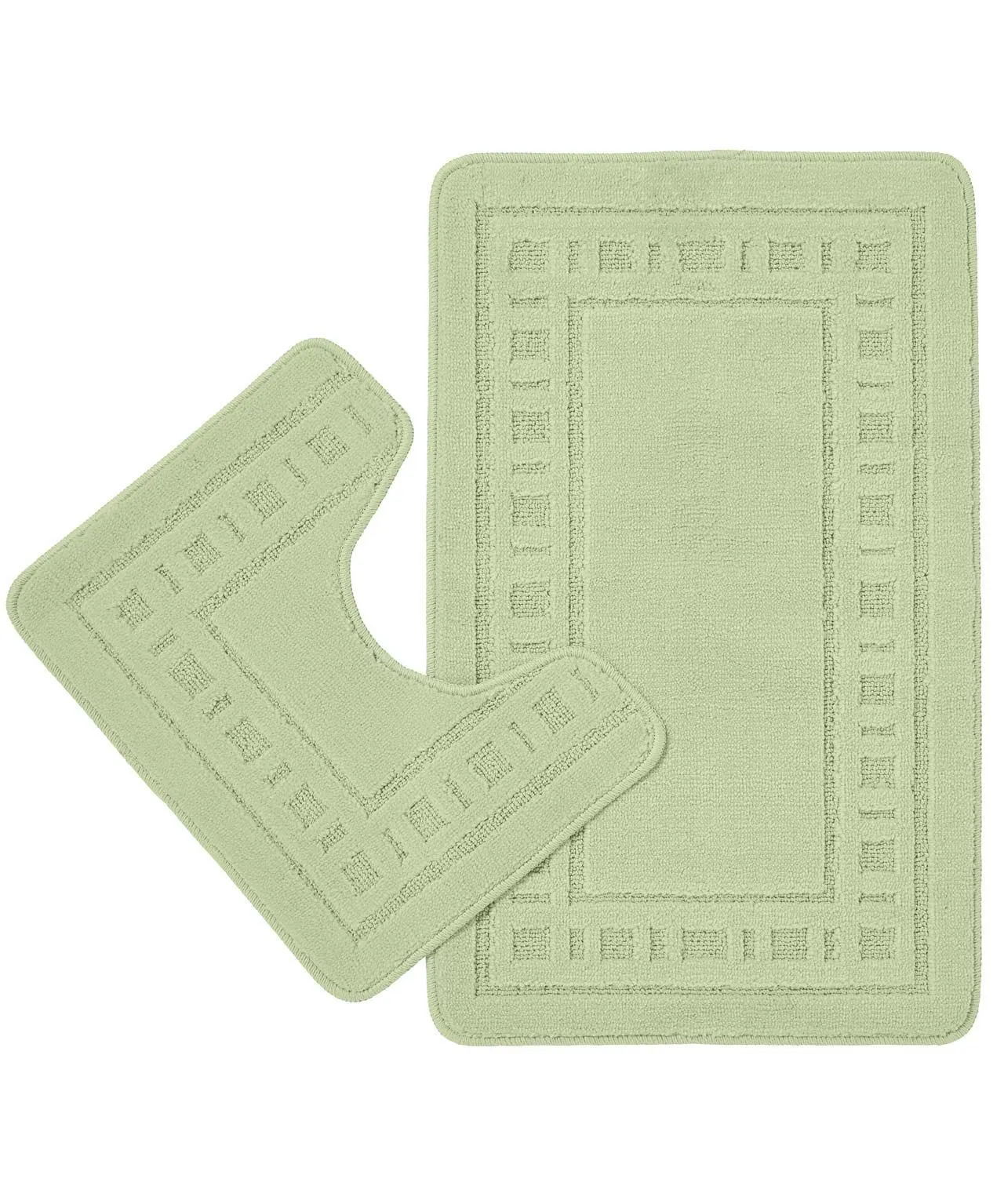 Armoni Pedestal & Bath Mat Set with Non-Slip Feature