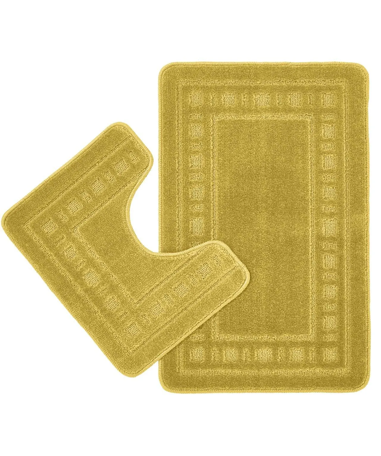 Armoni Pedestal & Bath Mat Set with Non-Slip Feature