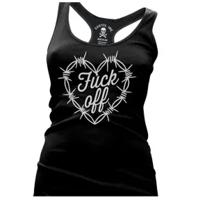 Barbed Wire Heart Racerback Tank