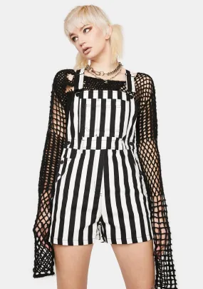 Beetlejuice Stripe Overalls