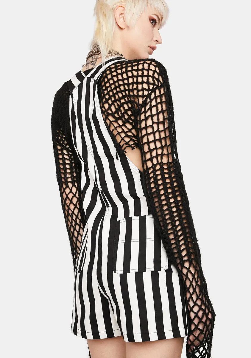 Beetlejuice Stripe Overalls