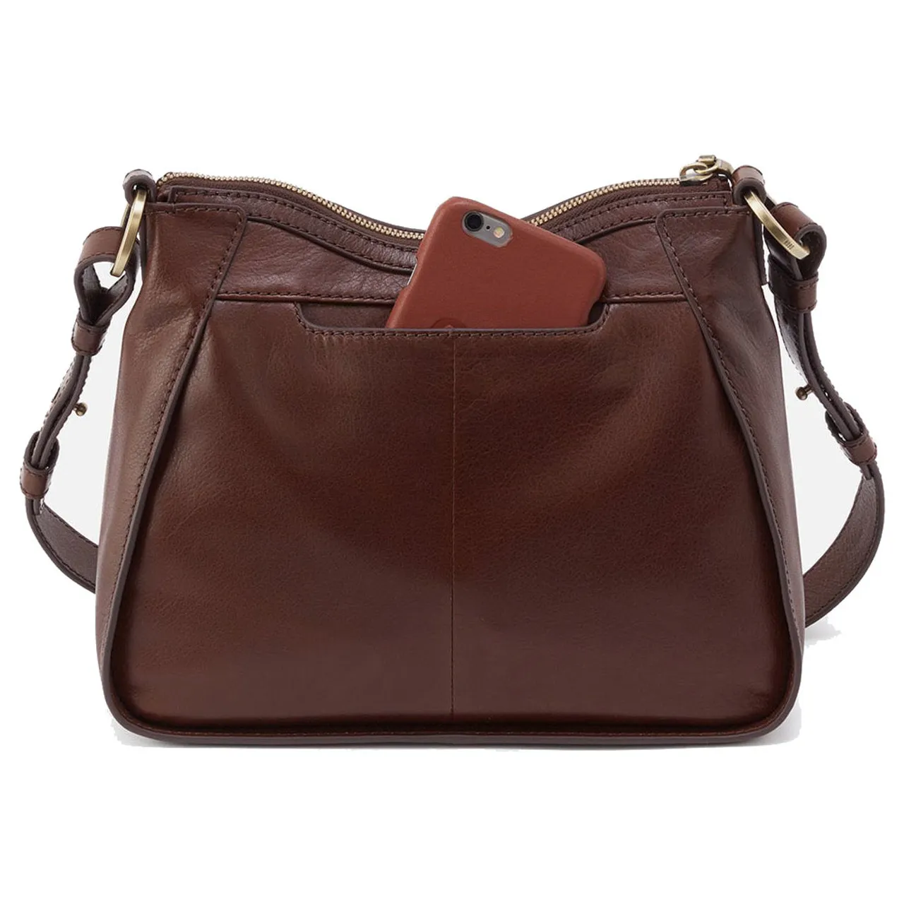 Bellamy Medium Brown Crossbody