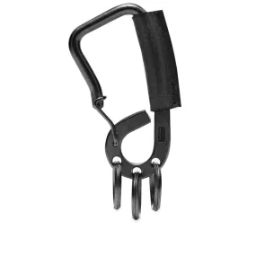 Black Carabiner Key Ring by Hobo