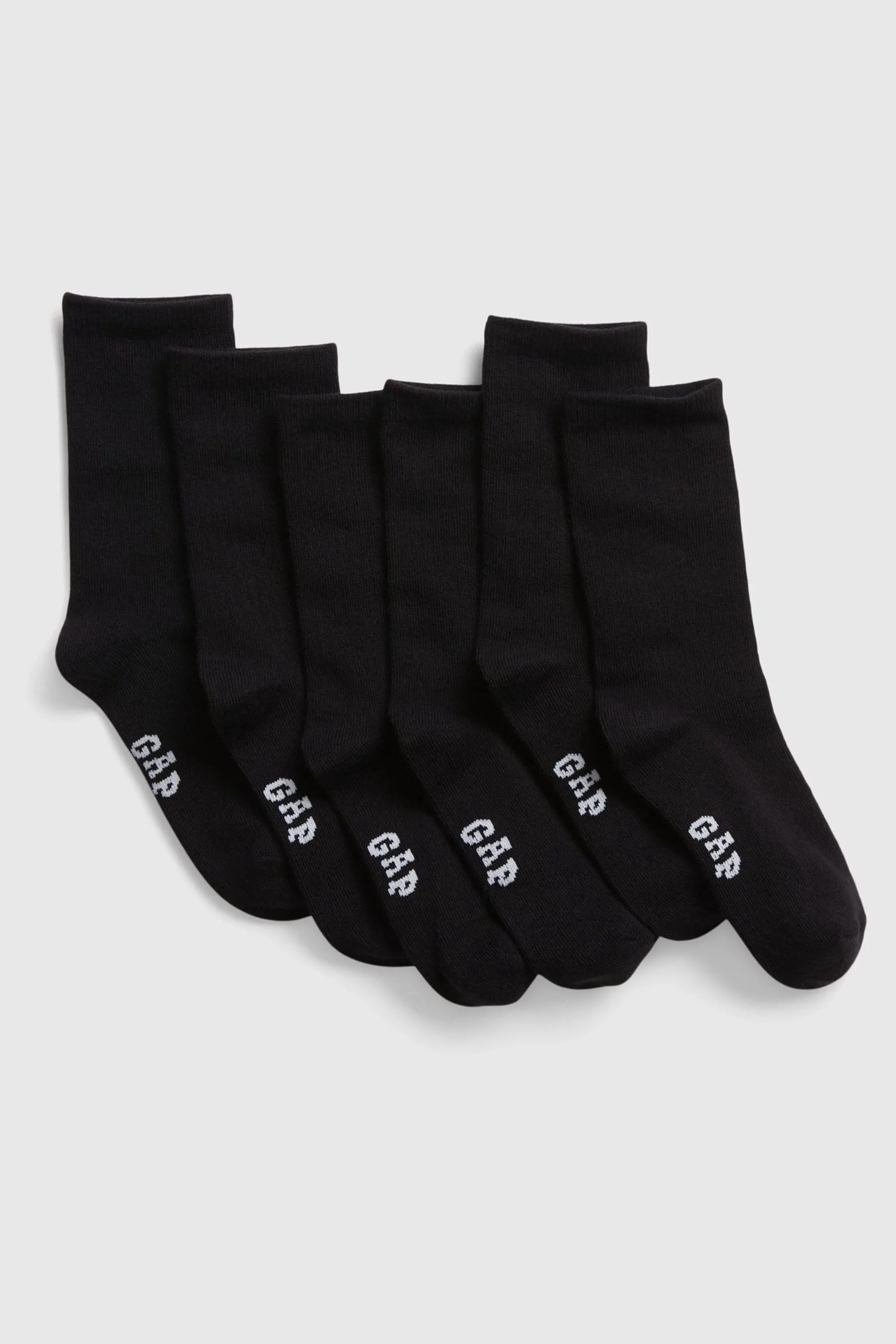 Black Crew Socks 3-Pack