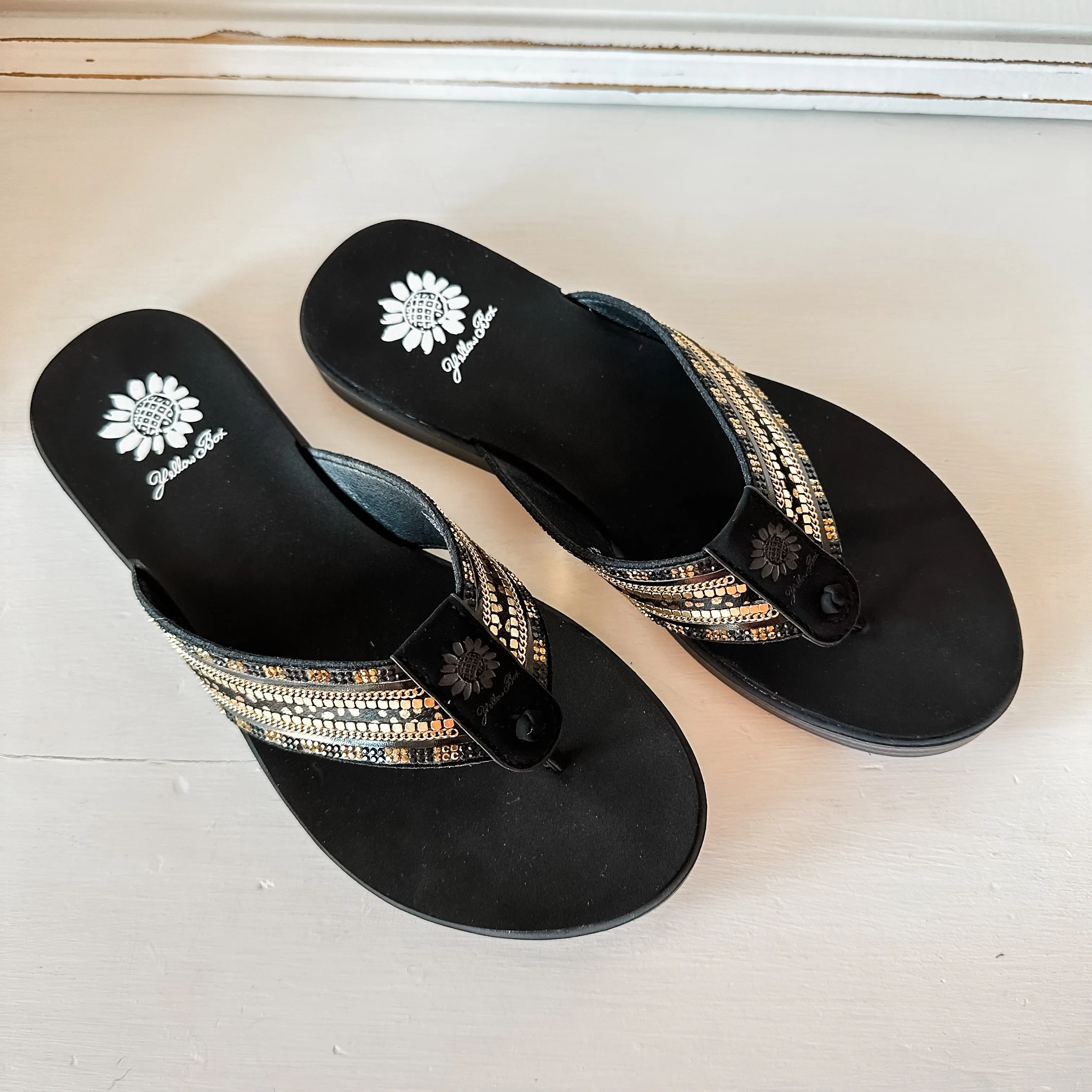 Black Flip Flop Sandals