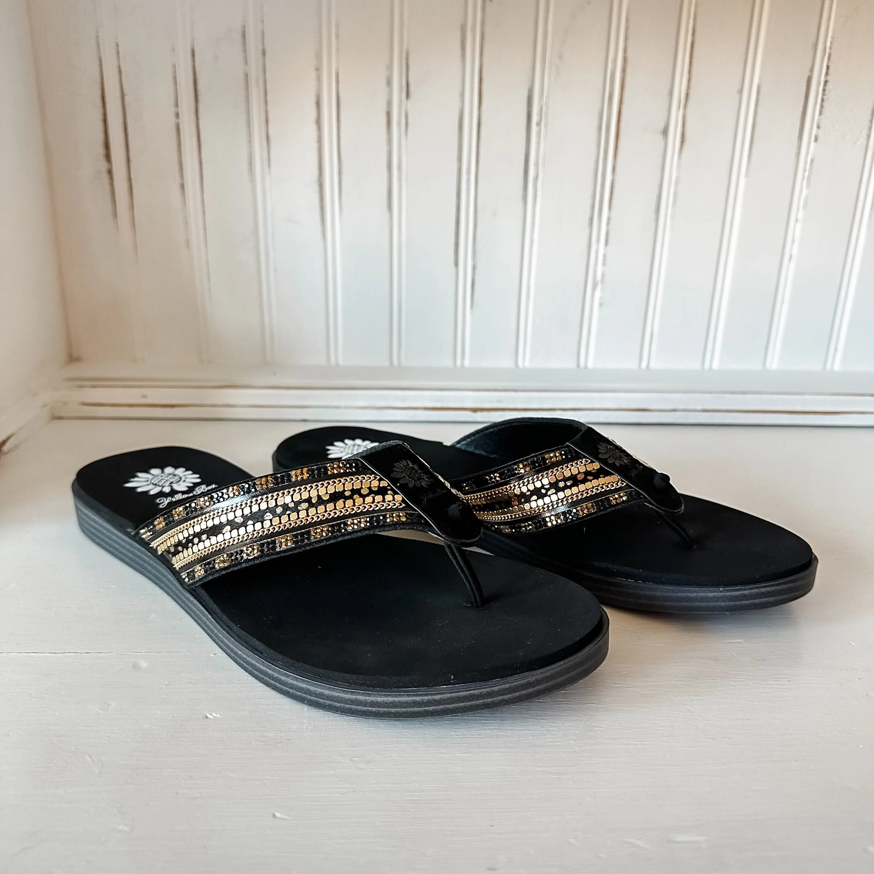 Black Flip Flop Sandals