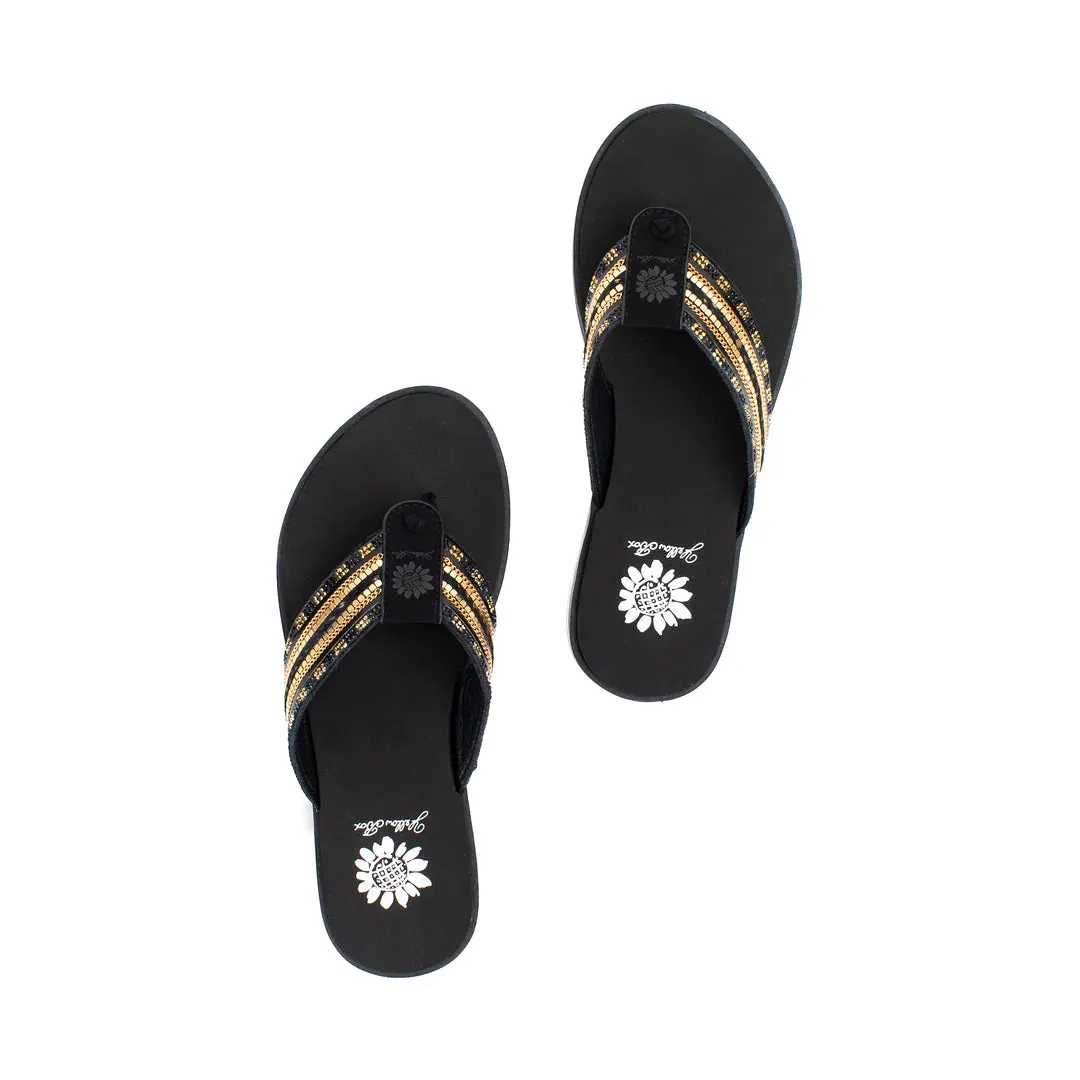 Black Flip Flop Sandals