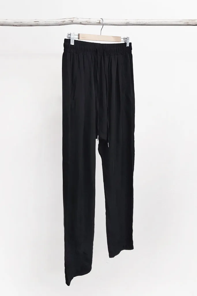 Black Luxe Harem Pants