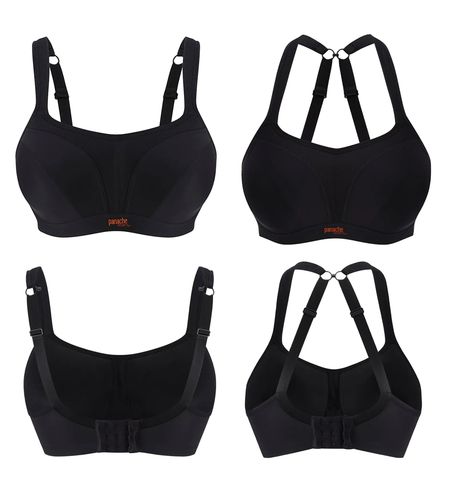 Panache Black Underwire Sports Bra