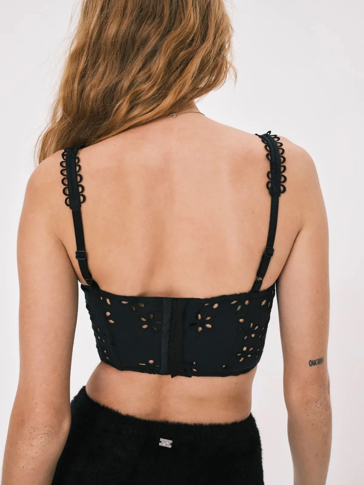 Black Sammie Crop Top by For Love & Lemons