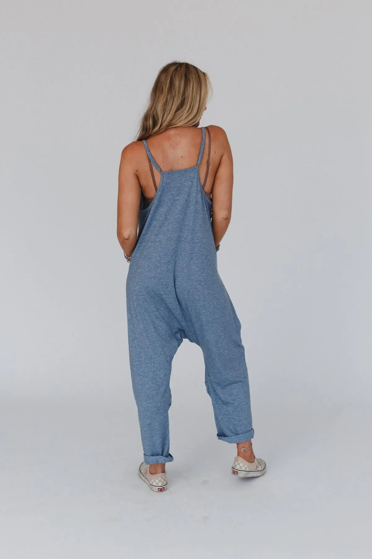 California Coastal Harem Jumpsuit - Blue