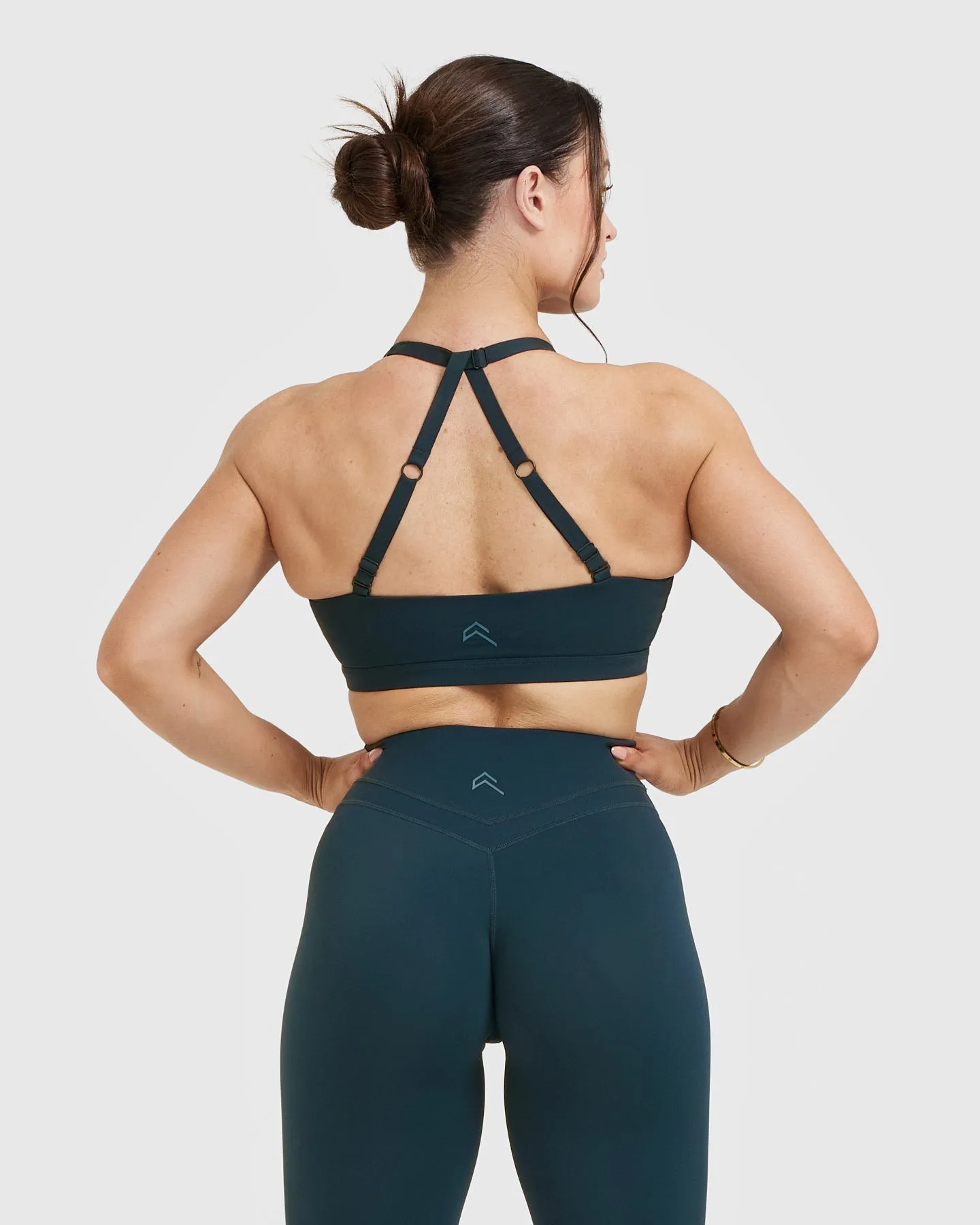 Oil Blue Unified Twist Sports Bra