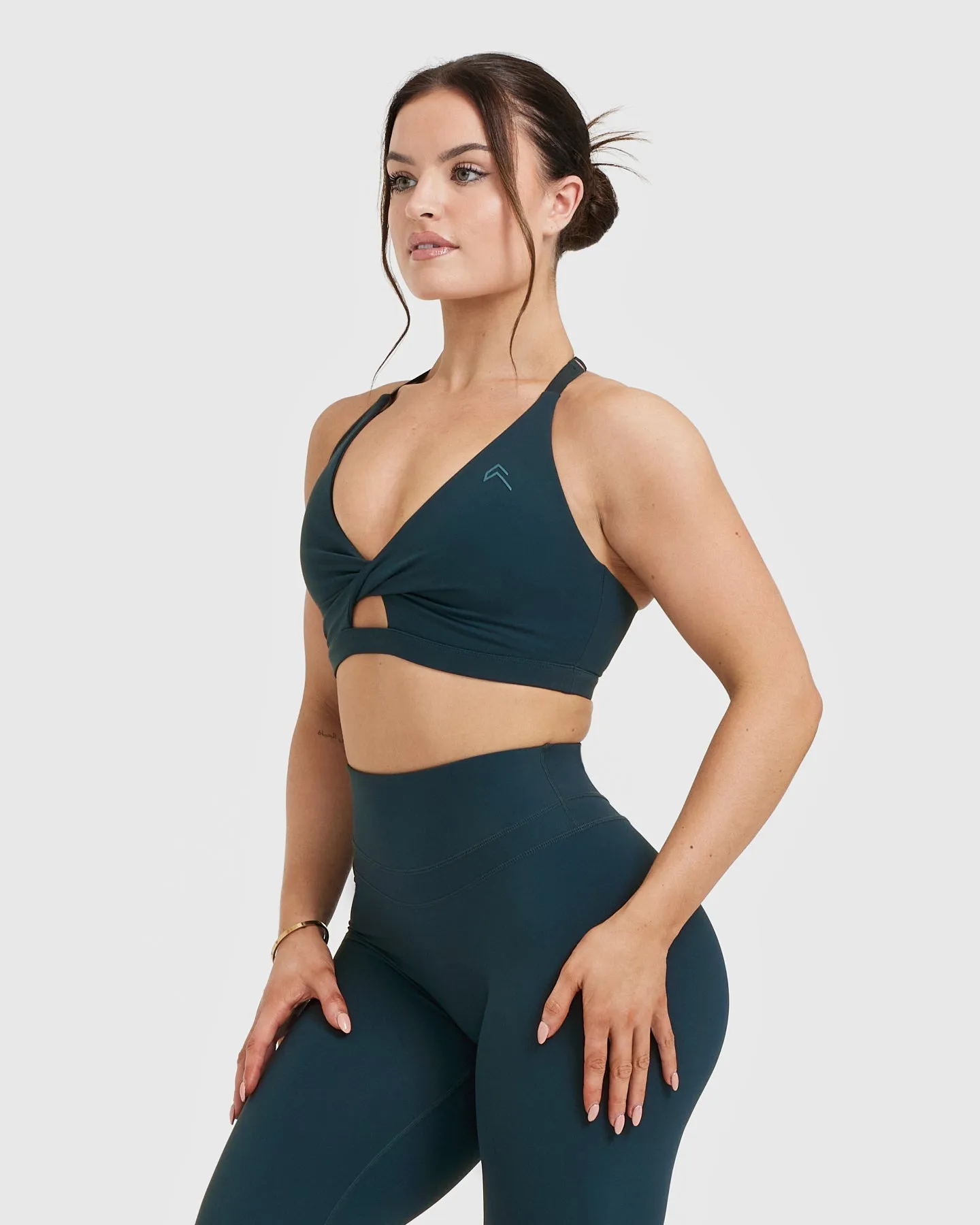 Oil Blue Unified Twist Sports Bra