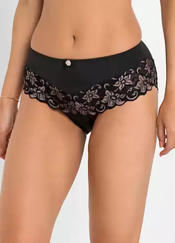 bonprix Lace Trim Full Briefs | Kaleidoscope