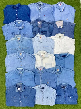 Branded Denim Shirts - 30 pcs