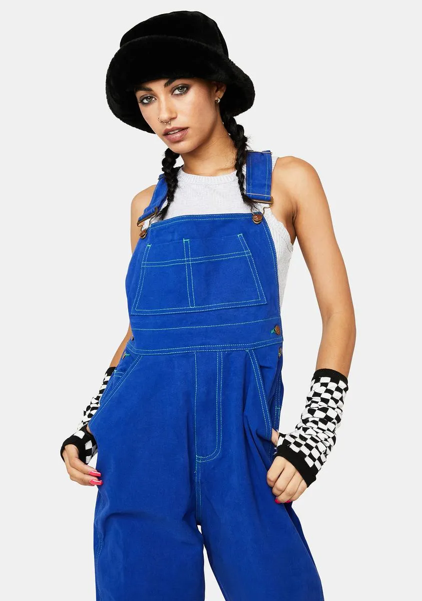 Brushed Twill Overalls-