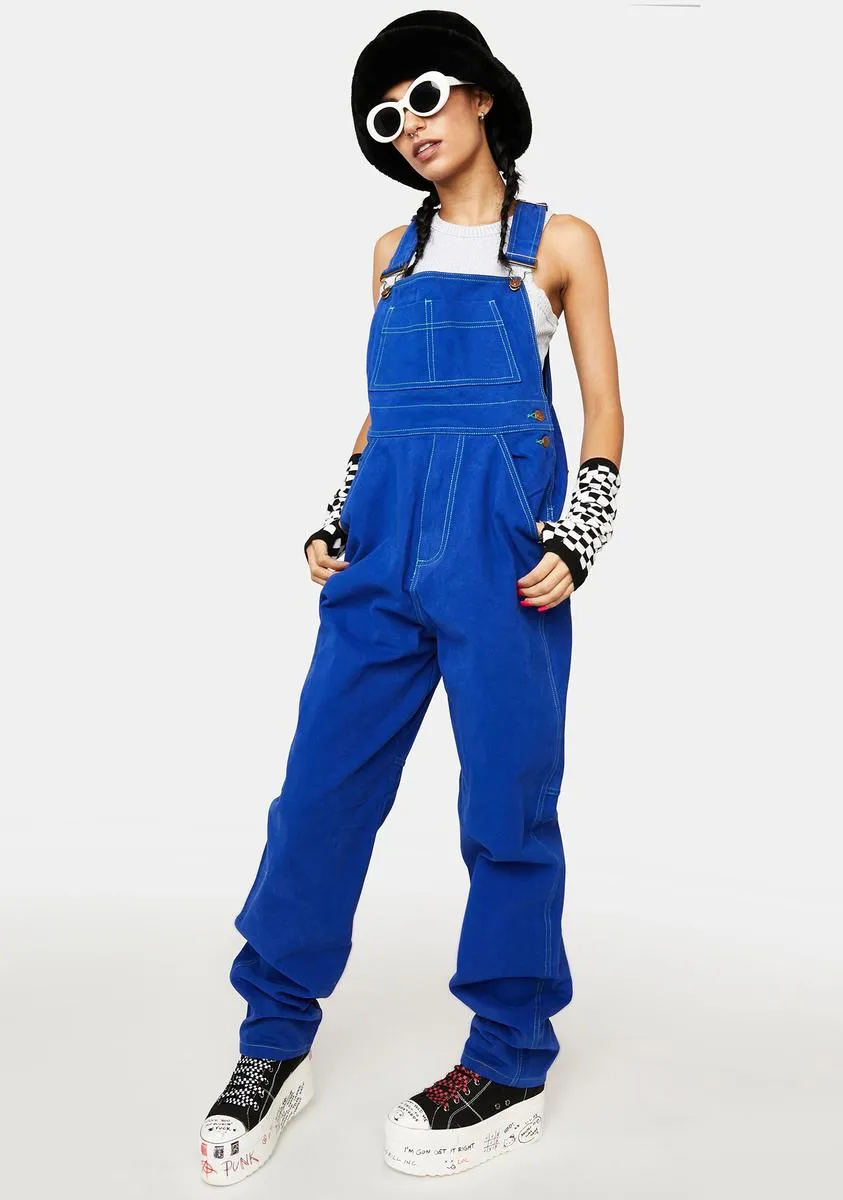 Brushed Twill Overalls-