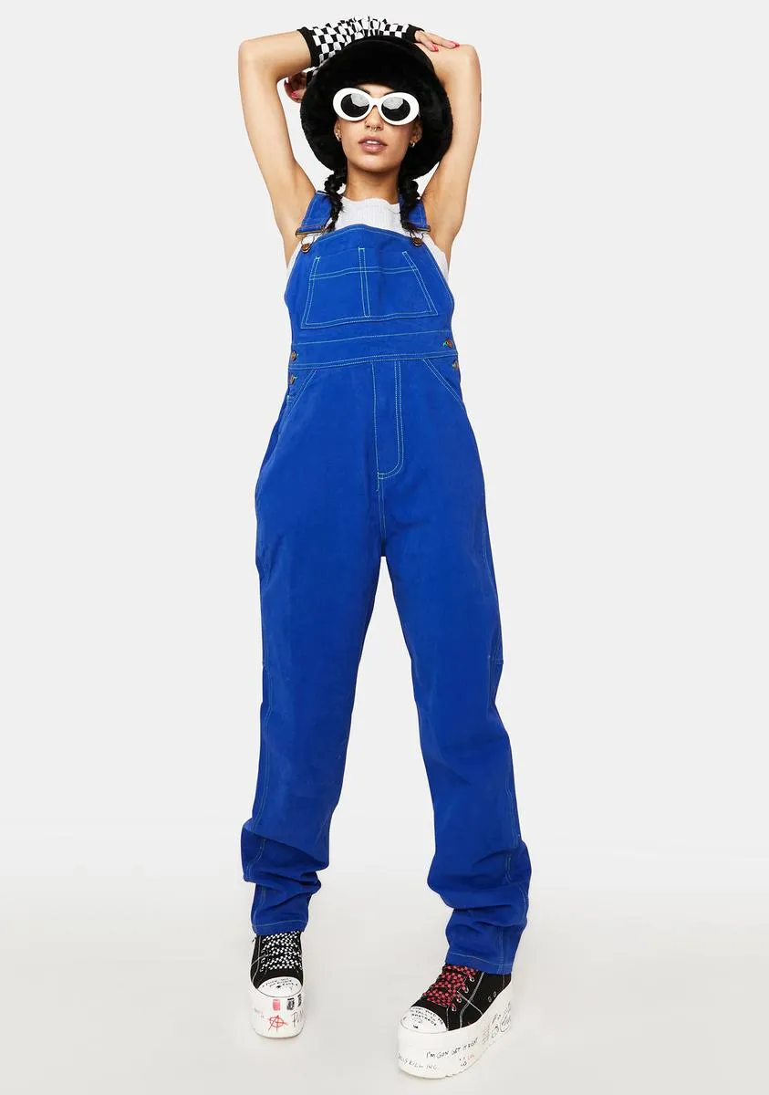 Brushed Twill Overalls-