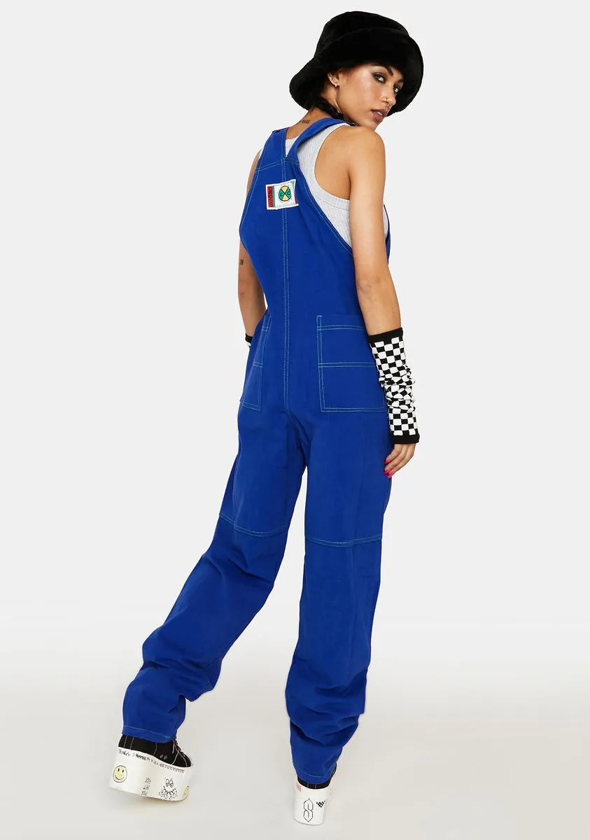 Brushed Twill Overalls-