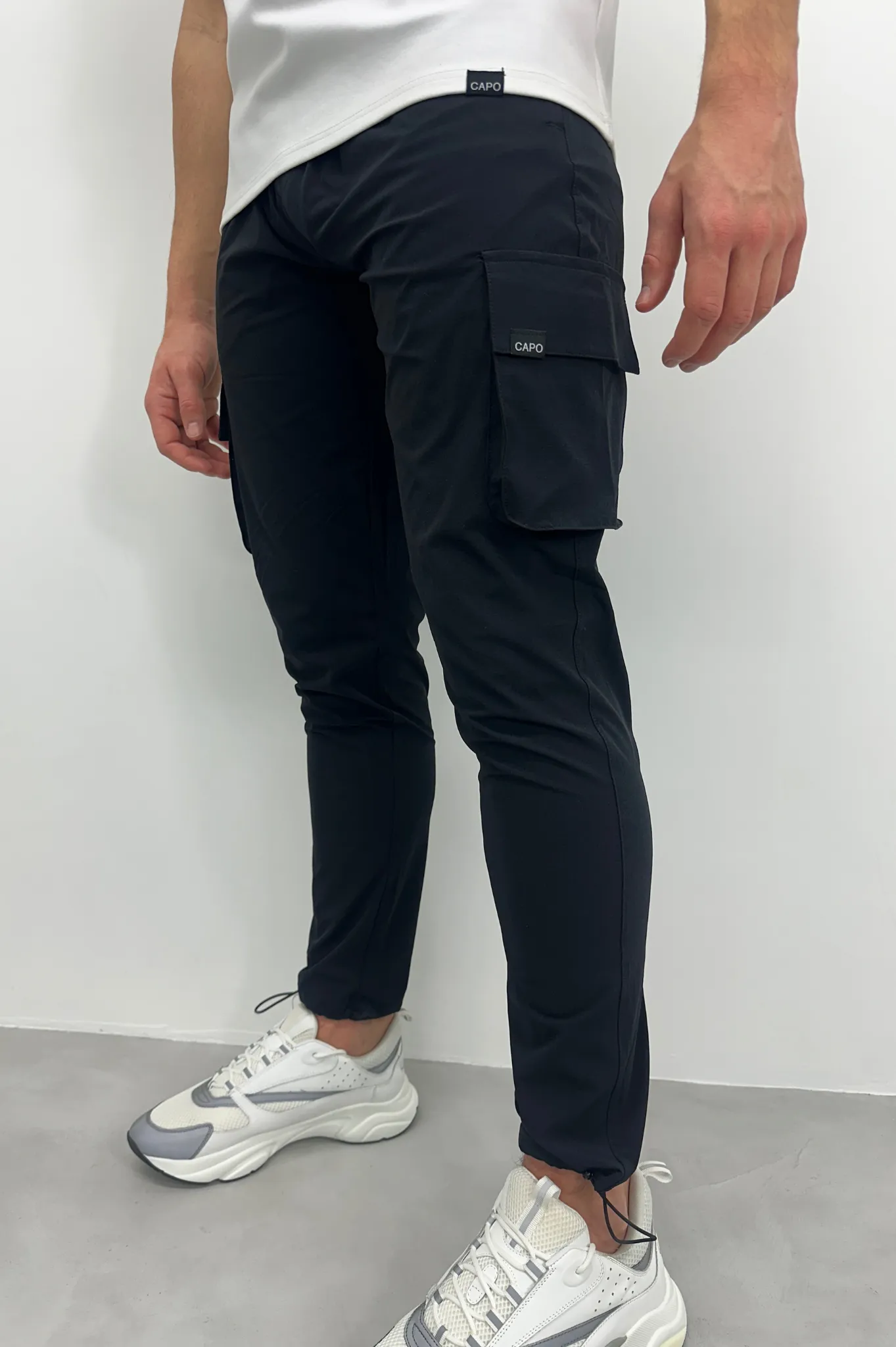 Capo ACTIVE Black Cargo Pants with Toggle