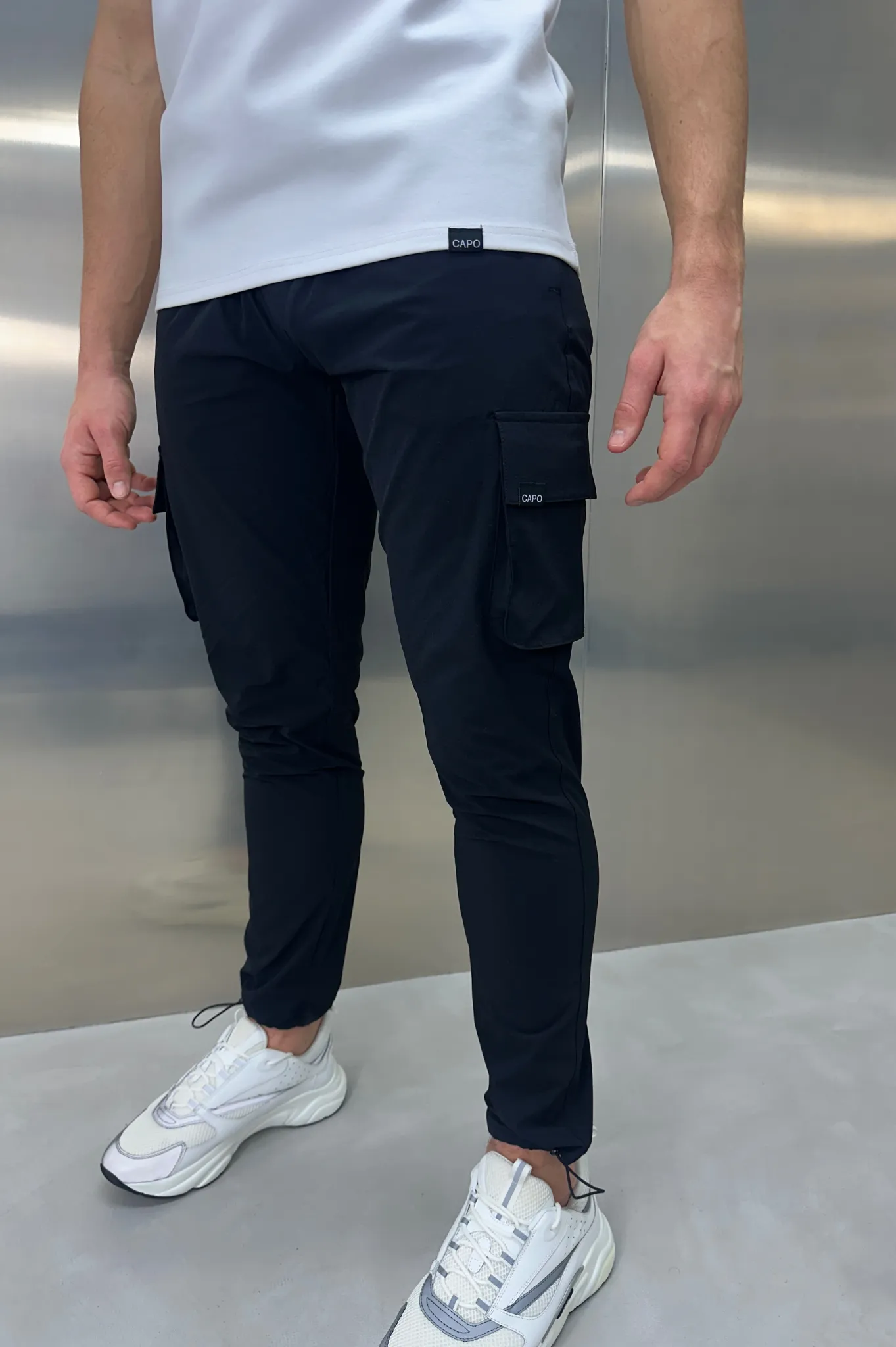 Capo ACTIVE Black Cargo Pants with Toggle