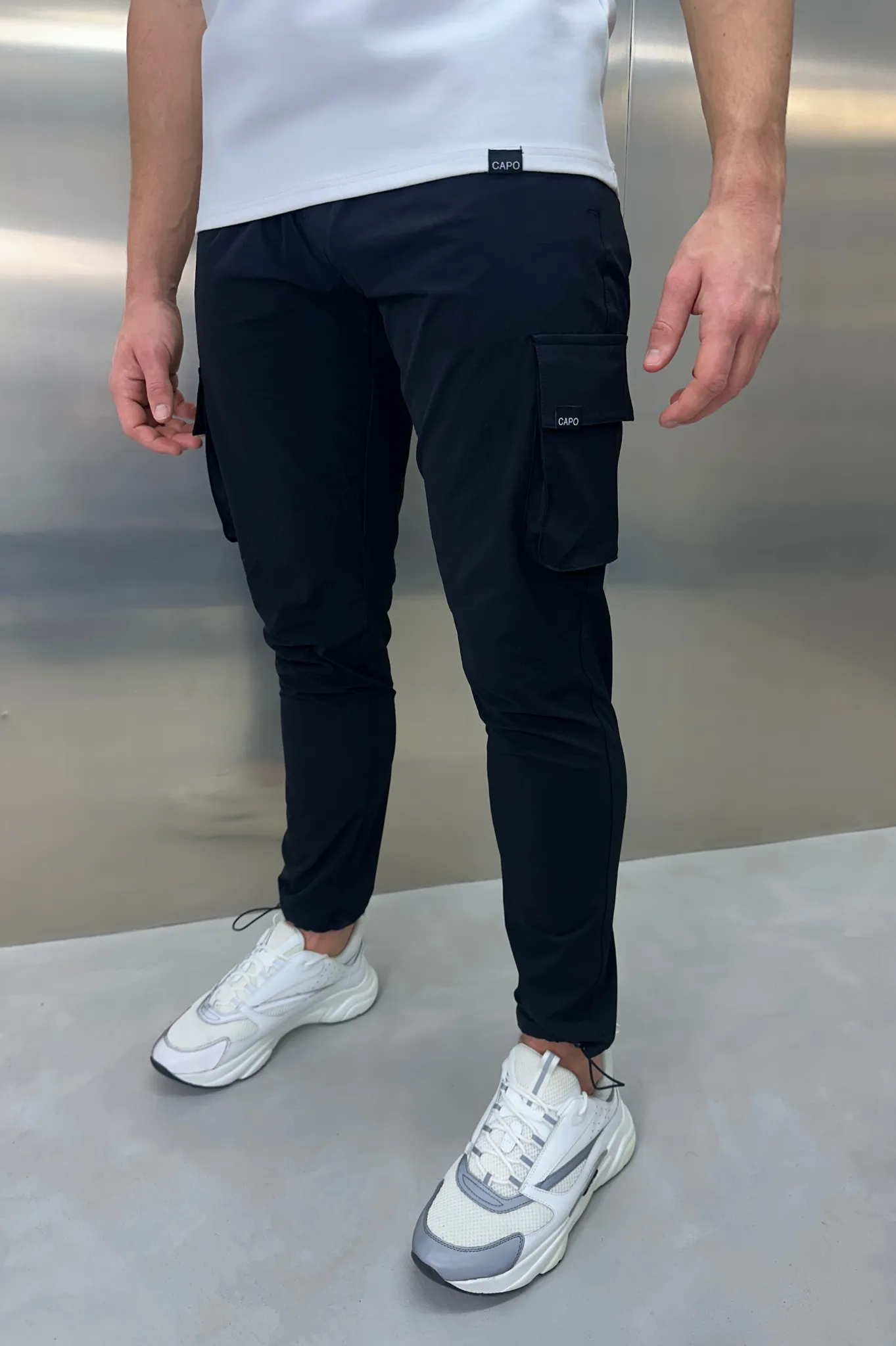 Capo ACTIVE Black Cargo Pants with Toggle