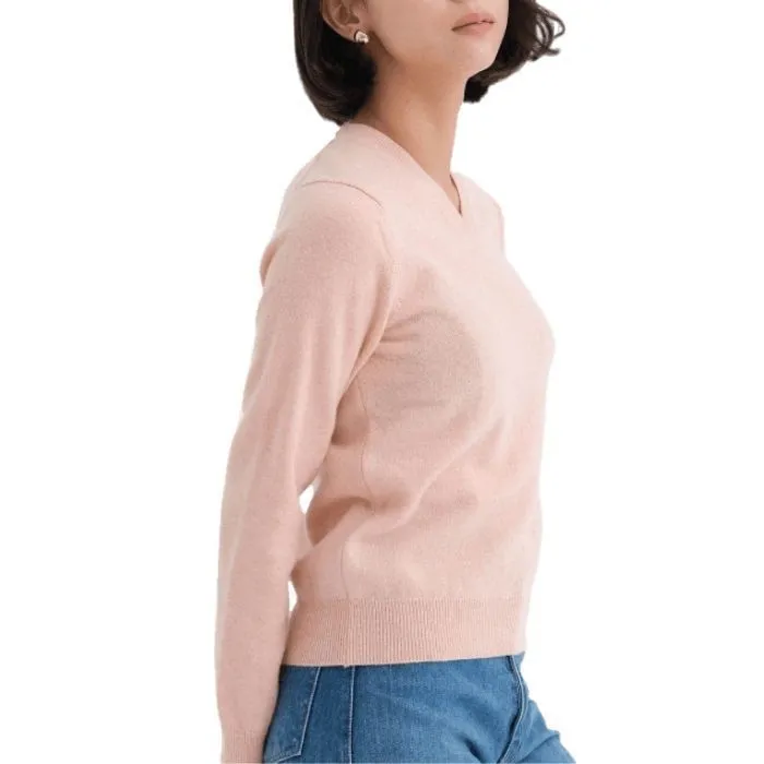 Casual Style Unisex Wool Street Style V-Neck Long Sleeves