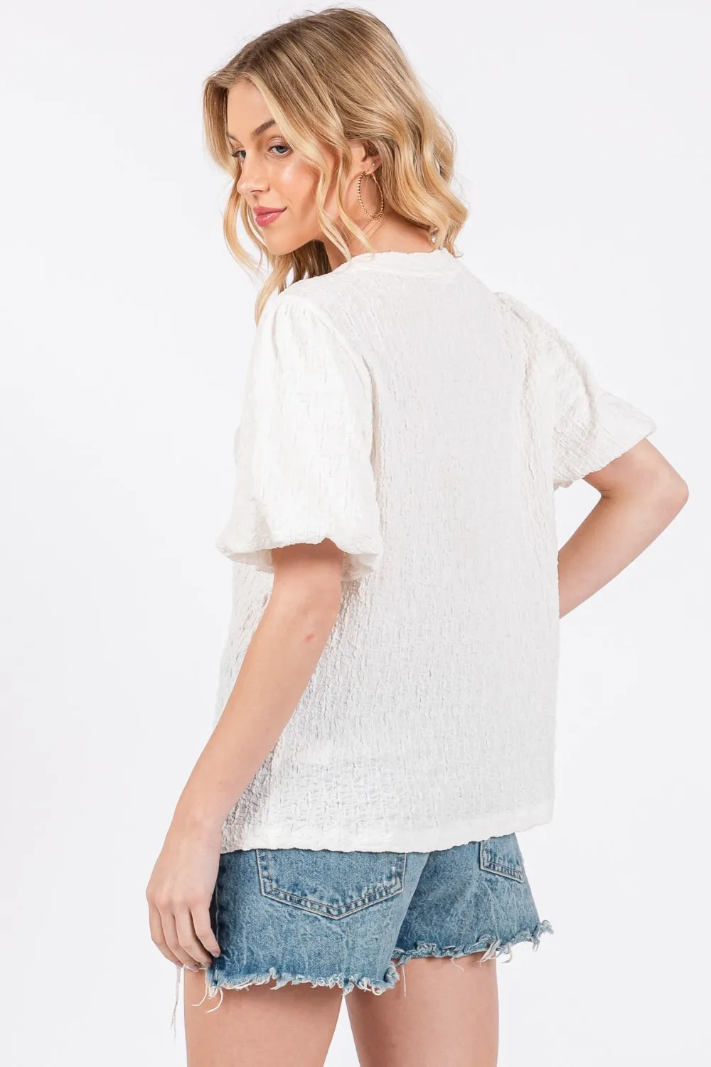 Textured Fashion Top