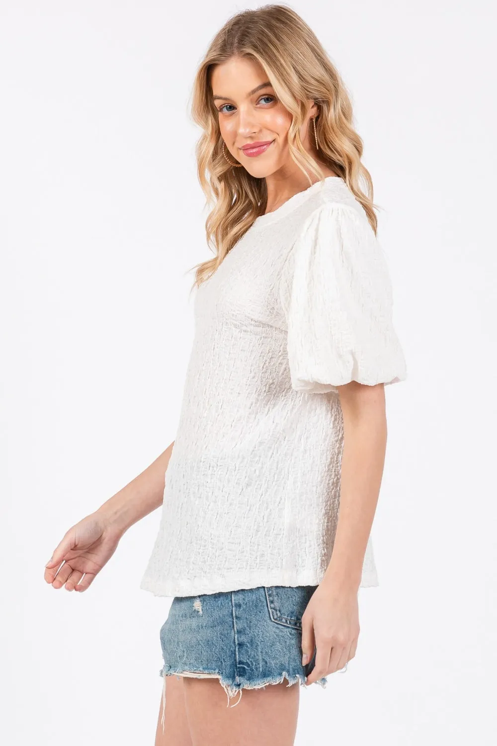 Textured Fashion Top