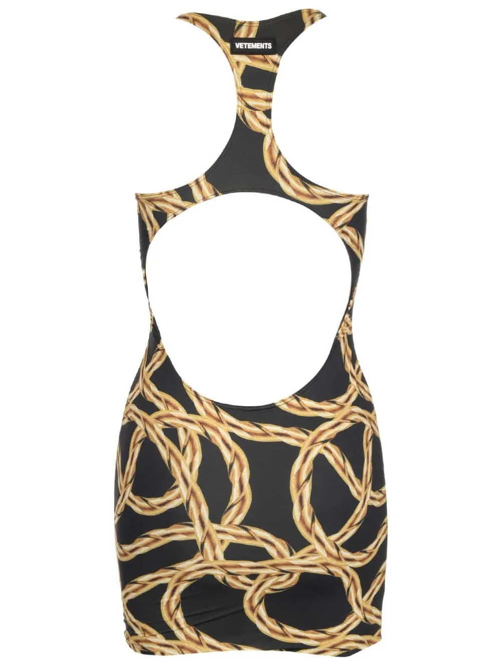 Vetements Racerback Chain Print Dress