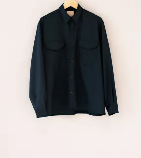 C'H'C'M' 'Work Shirt' in Navy Technical Wool