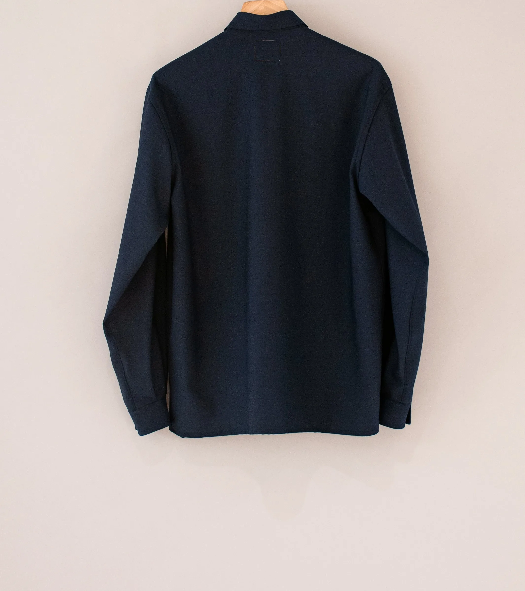 C'H'C'M' 'Work Shirt' in Navy Technical Wool