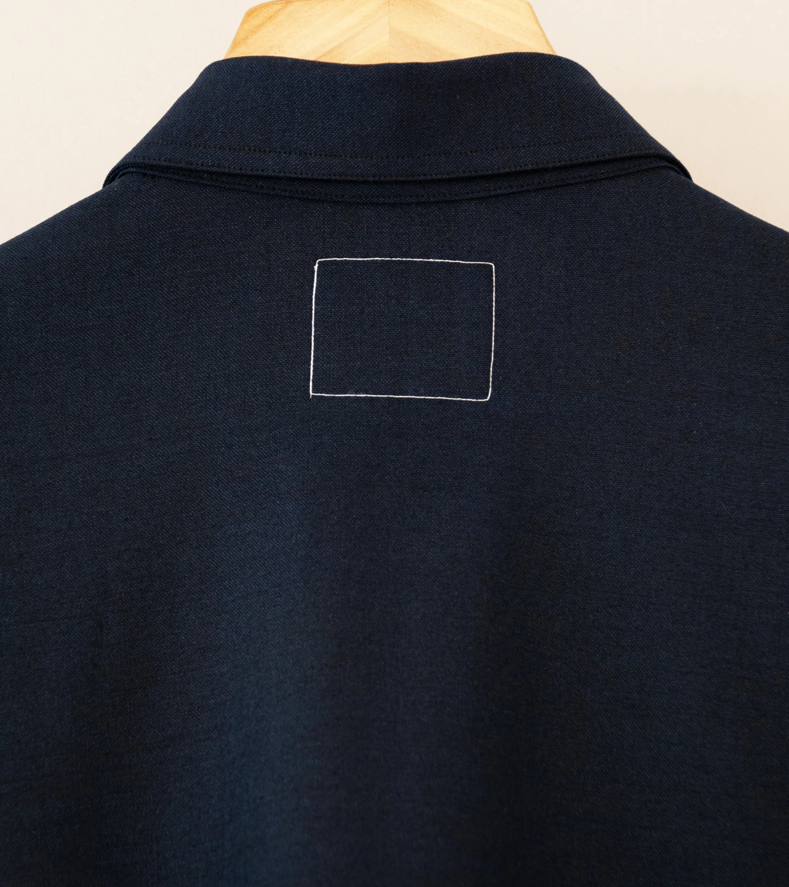 C'H'C'M' 'Work Shirt' in Navy Technical Wool