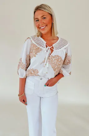 CIEBON Embroidered Top