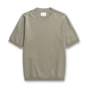 Rhys Cotton Linen T-Shirt in Clay by Norse Projects