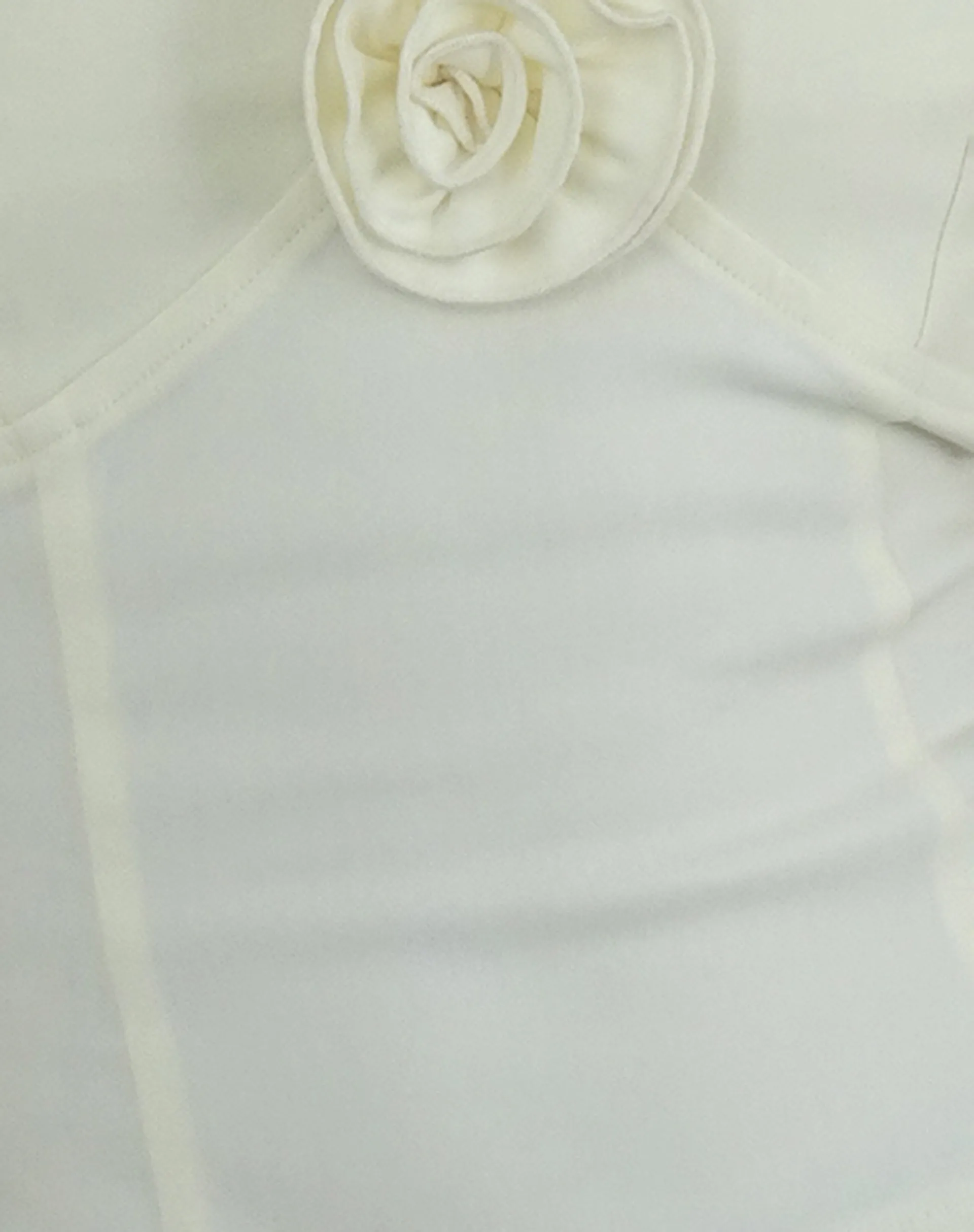 Cream Indus Cami Top with Rosette Detail